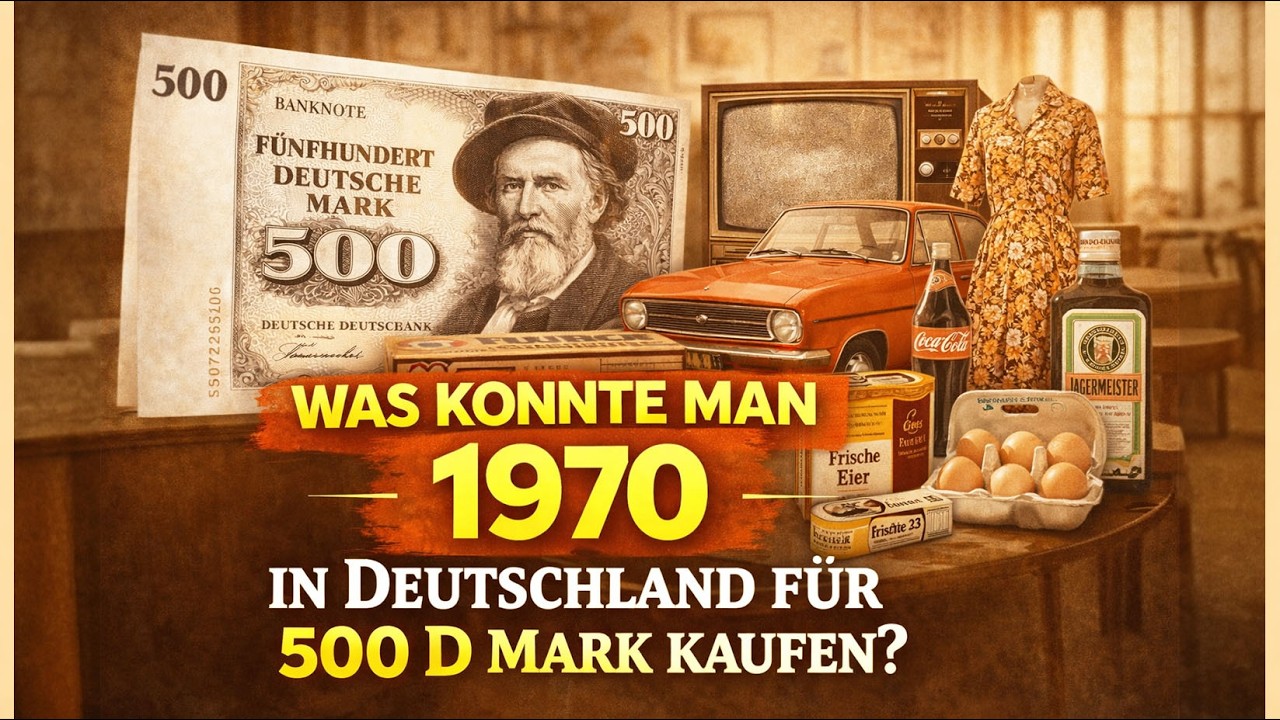 Was konnte man 1970 in Deutschland für 500 D Mark kaufen?