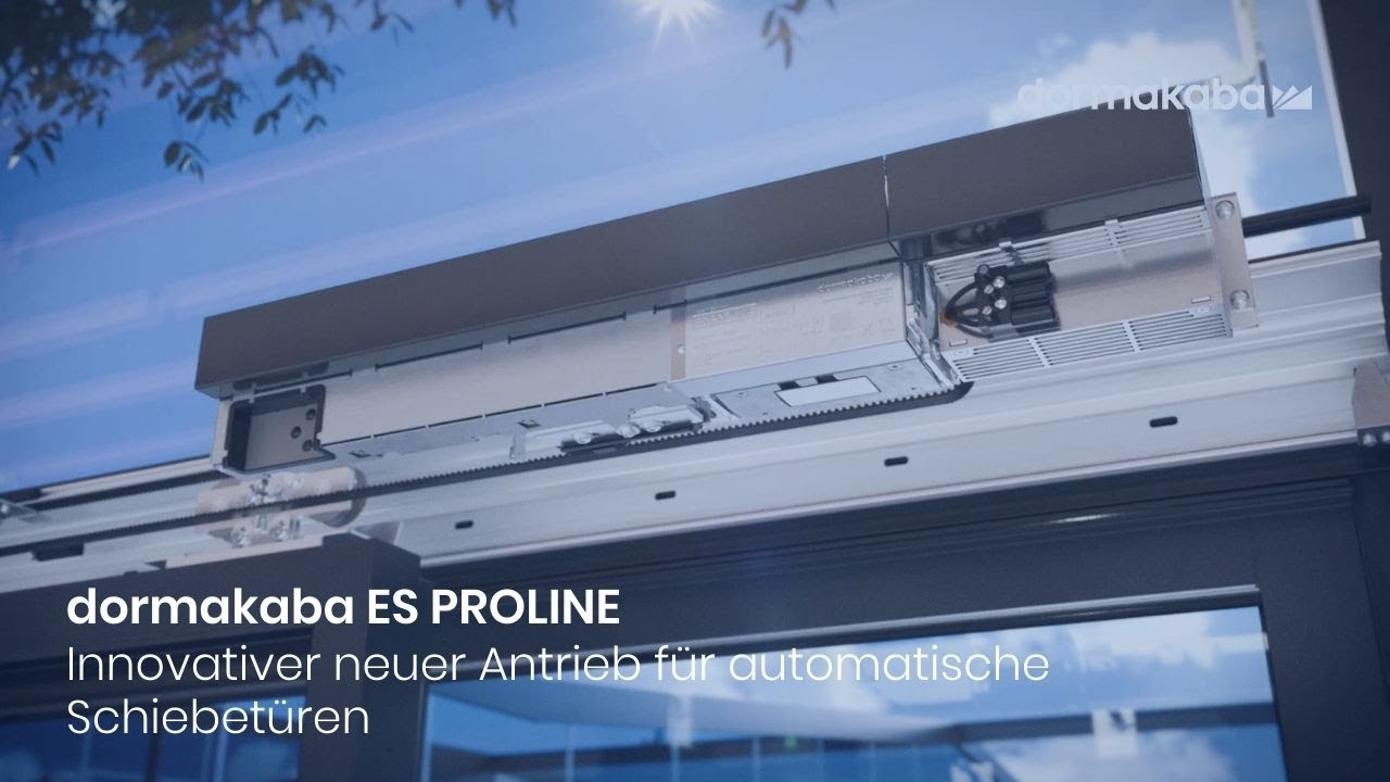 Neuer innovativer Schiebetürantrieb - dormakaba ES PROLINE