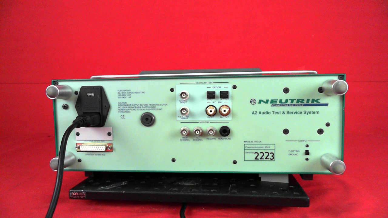 Neutrik A2-D Pro Audio Analyzer with analog and digital analysis, For Sale