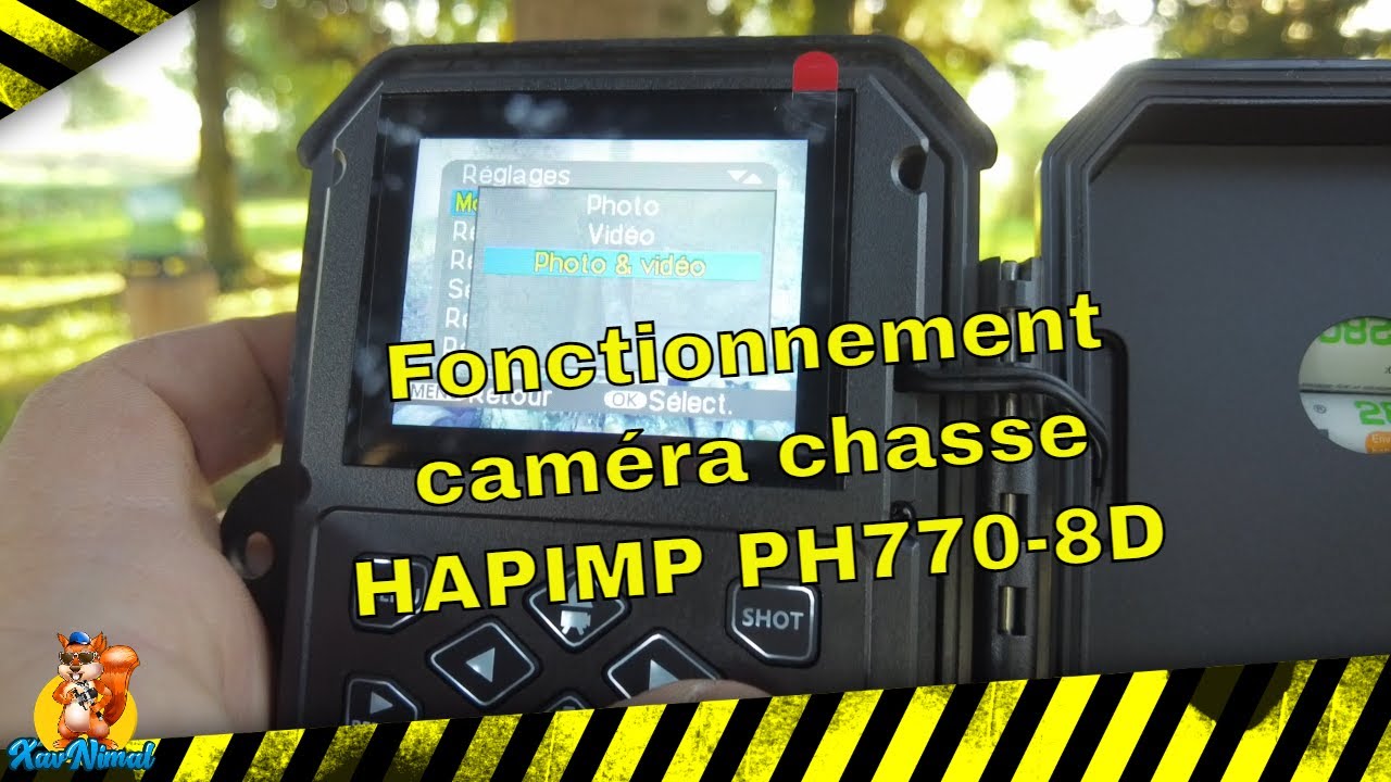 Fonctionnement caméra chasse HAPIMP PH770-8D #hapimp