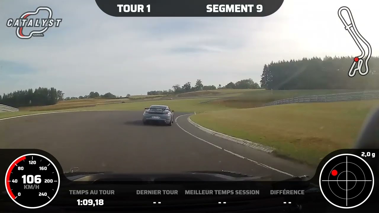 Subaru Impreza GT 600cv vs Porsche GT4RS circuit Mas du Clos