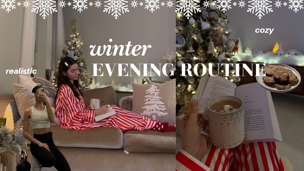 WINTER EVENING ROUTINE 🎄🕯 I cozy & relaxing, mindful habits, festive rituals (vlogmas day 14)