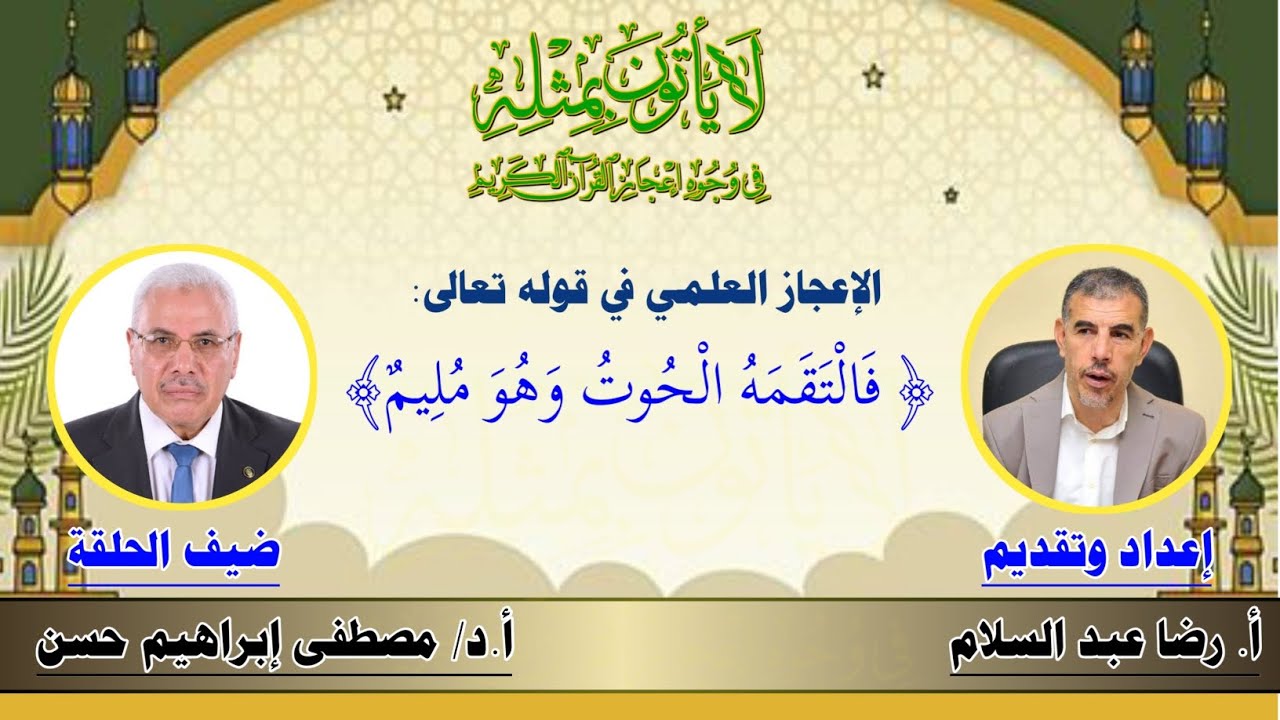 الإعجاز العلمي في قوله تعالى: ﴿فَالْتَقَمَهُ الْحُوتُ وَهُوَ مُلِيمٌ﴾