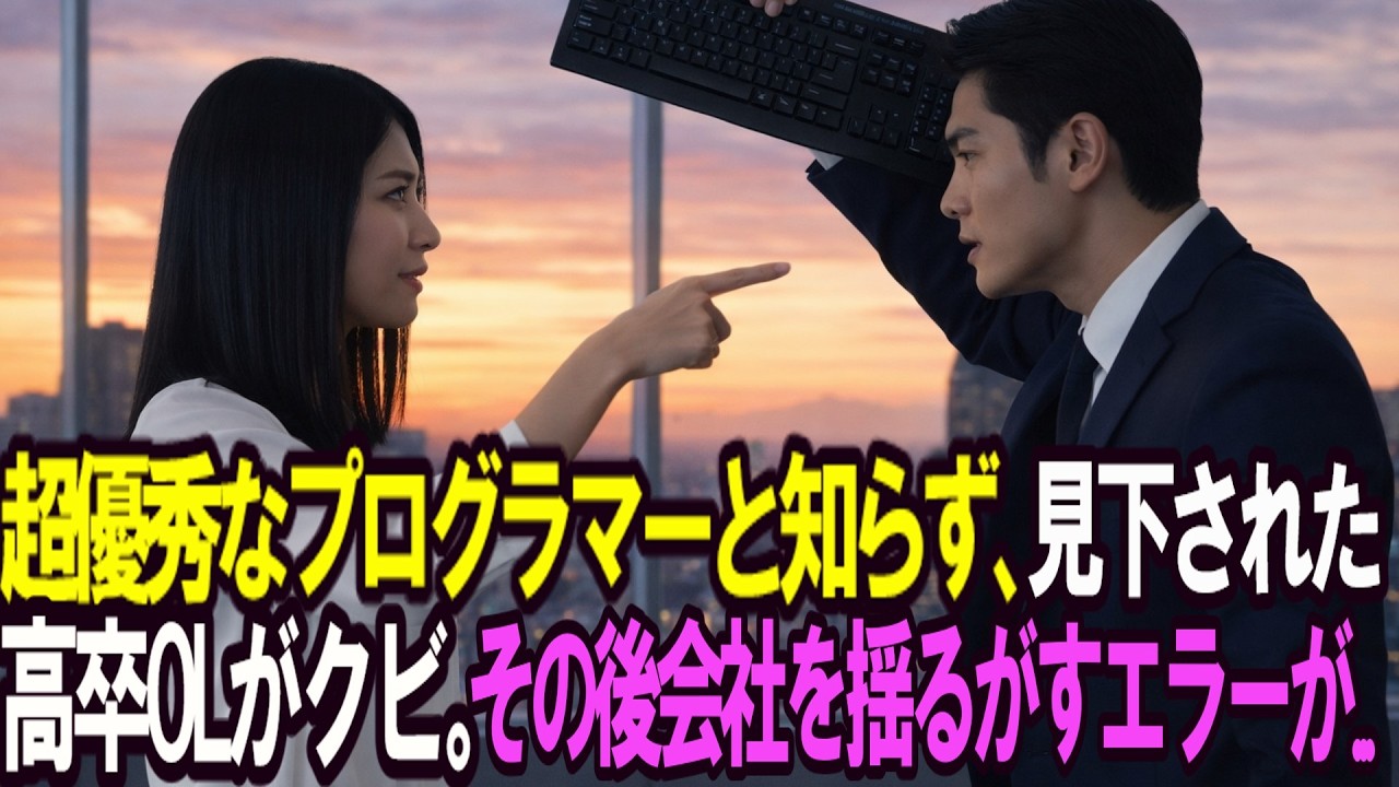 超優秀なプログラマーと知らず、見下された高卒OL。その後会社を揺るがす全体エラーが発生...一体どうなる？