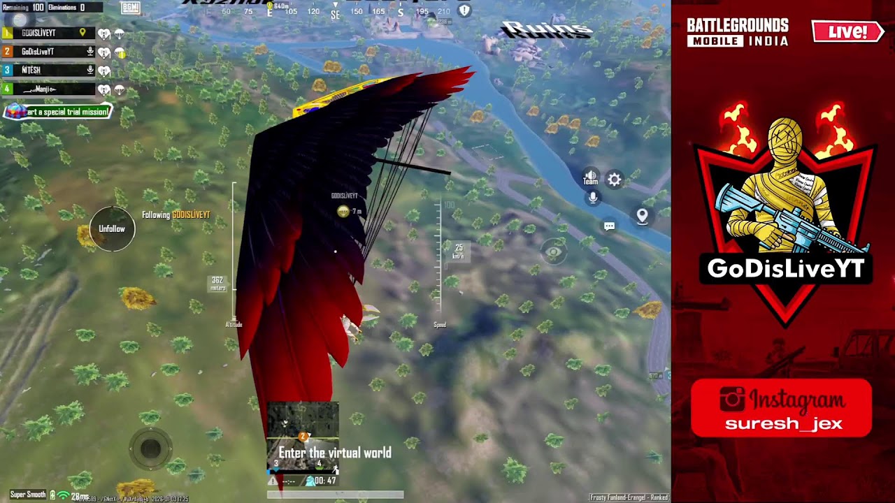 BGMI WITH GoDisLiveYT |  Lets try 10 chicken dinner
