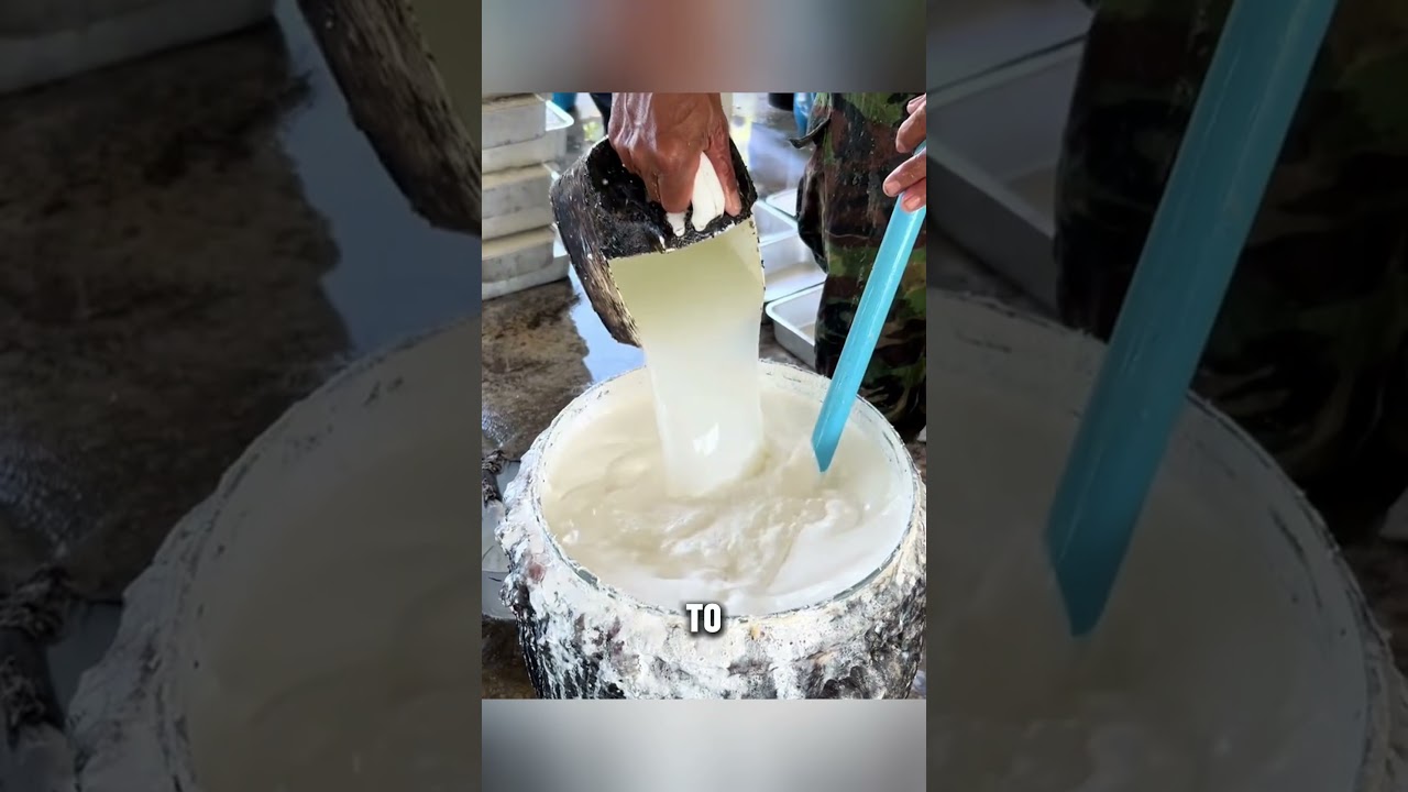 How Natural Rubber Processed #dndx1