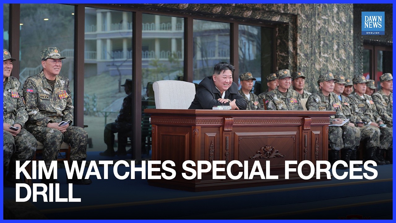 Kim Jong Un Observes Special Operations Forces Training Exercise in North Korea | Dawn News English