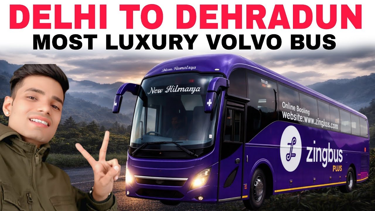 🔥 Zingbus Plus Luxury Volvo Bus Review | Delhi to Dehradun | Washroom / Sleeper