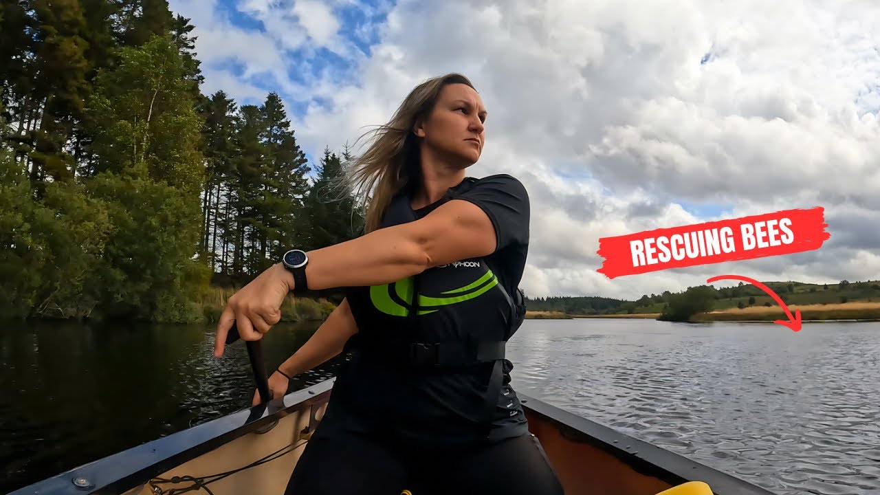 Relaxing Canadian Canoe trip alone on huge Scottish Loch