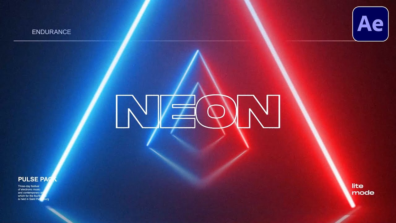 Create Neon Loop Motion Graphics in After Effects