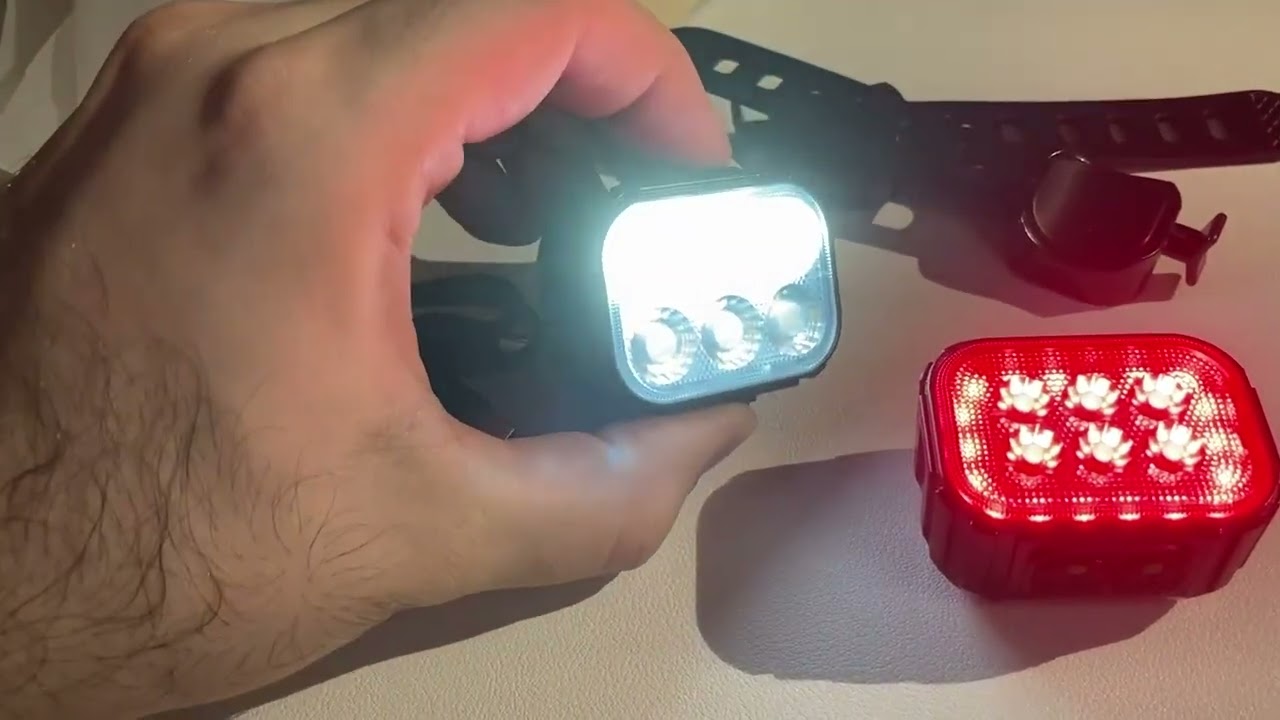 Bike Lights Set Ultra Bright, Cuvccn Bicycle Light Rechargeable with 6 Spot & Flood Beams Review, Go