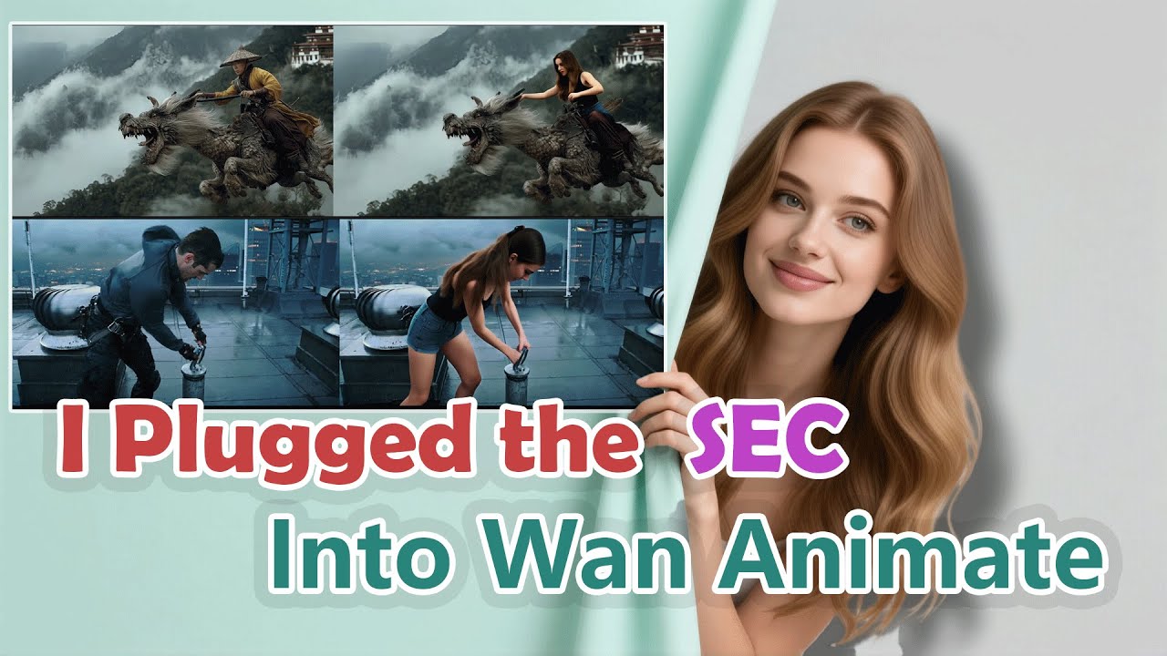 Я подключил SEC к Wan Animate, и результаты оказались сумасшедшими: резкие переходы? Исчезающие п...