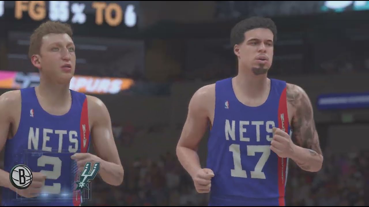 NBA 2K26 San Antonio Spurs Vs. Brooklyn Nets