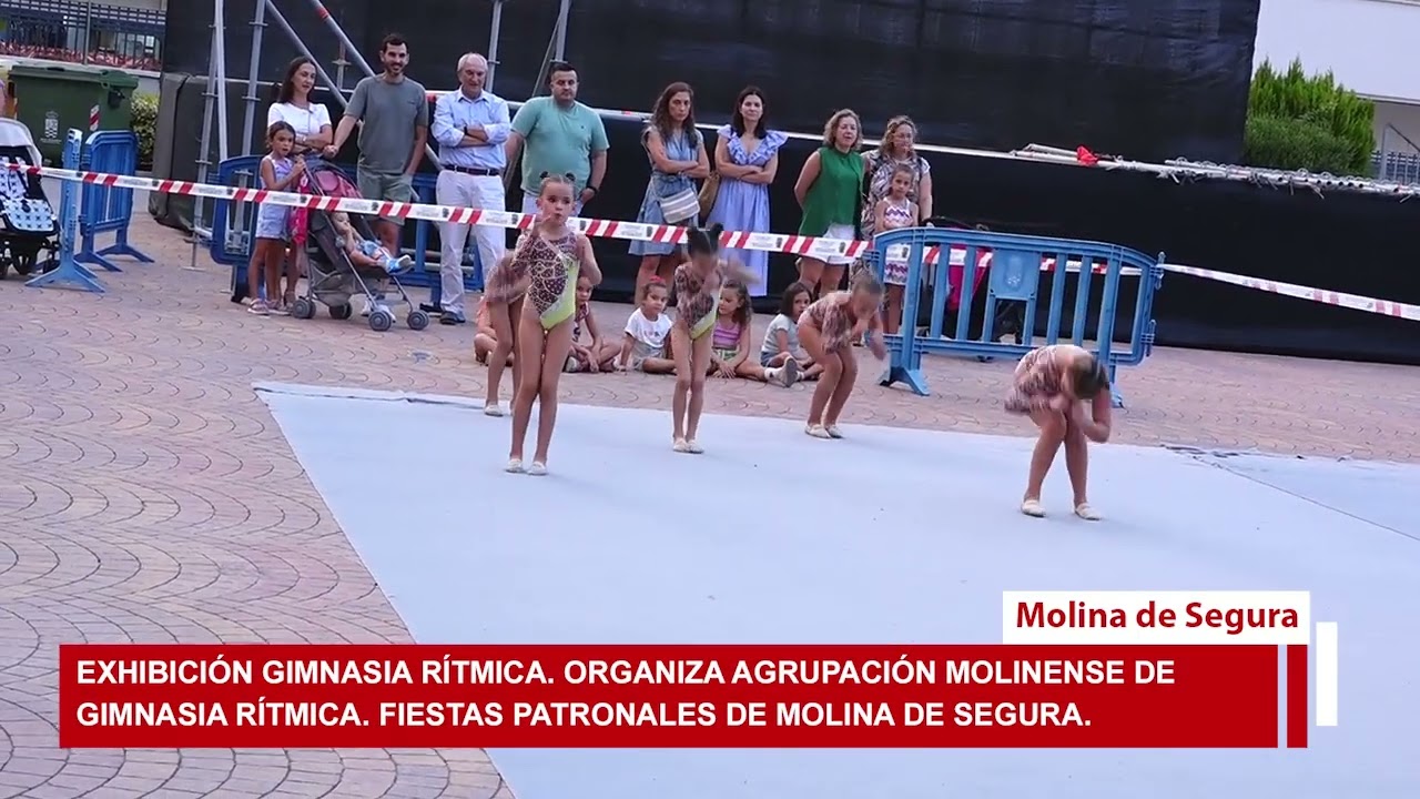 Exhibición Gimnasia Rítmica de la AGRUPACIÓN MOLINENSE GIMNASIA RÍTMICA en Plaza Europa