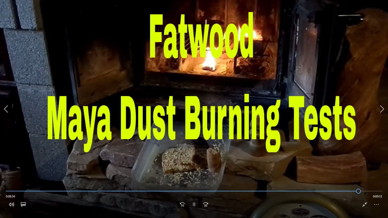 Maya Dust Candle Burn Test - Starting A Mini-Fire