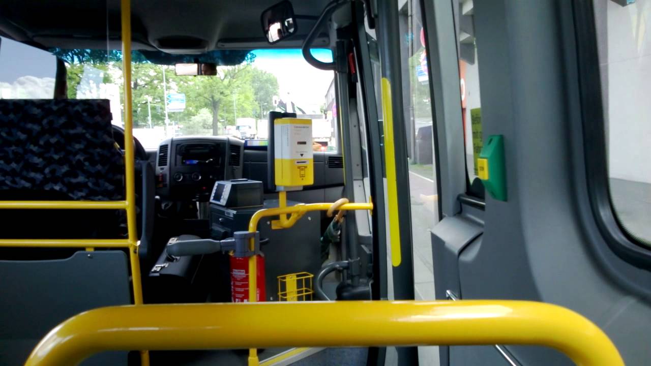 Mitfahrt in einem Mercedes Benz City Sprinter der BVG auf der Linie 349