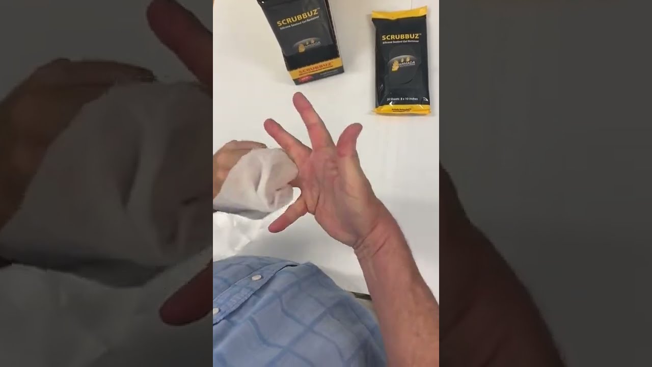 Silicone Gel Sealant Removal Wipes - Armada Technologies Scrubbuz Demo