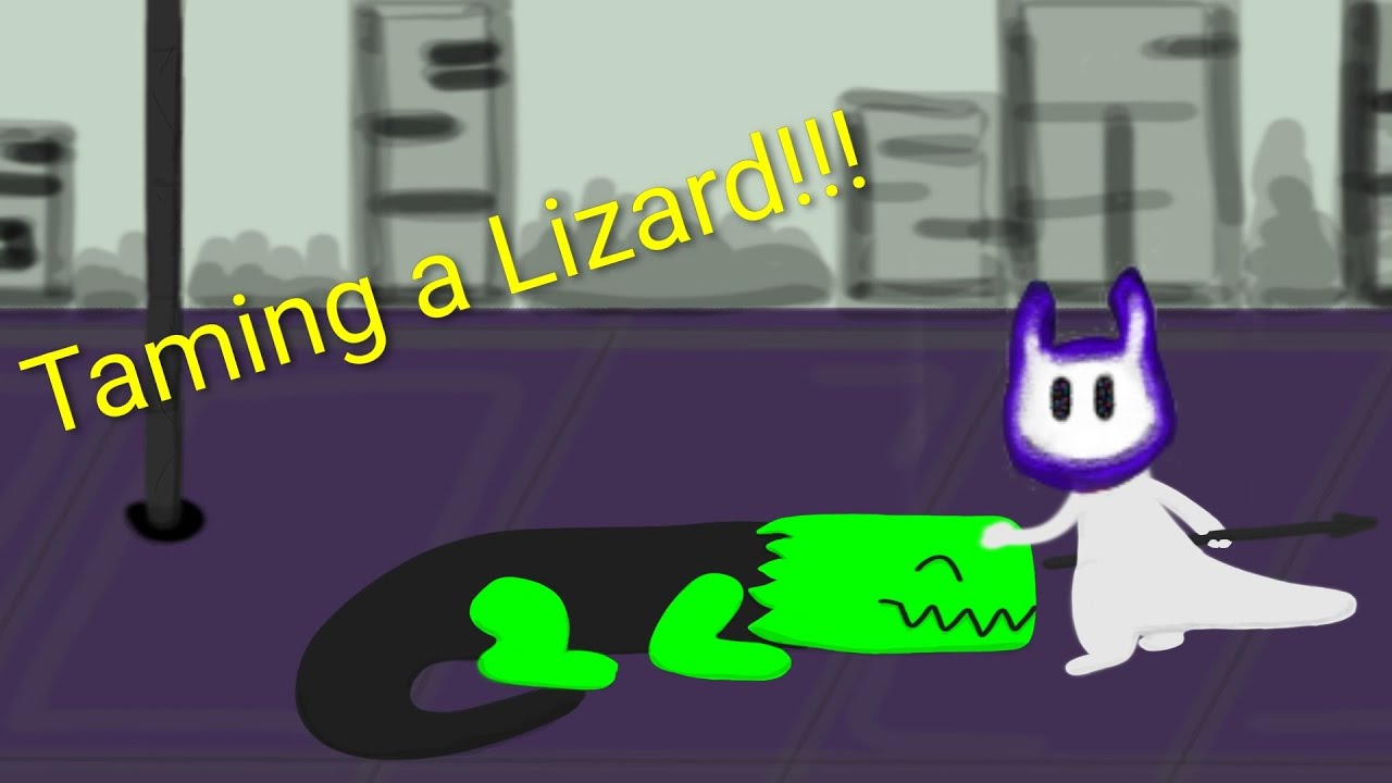 Playing Rain World Trying to tame a Lizard!!! [Friend!!!]