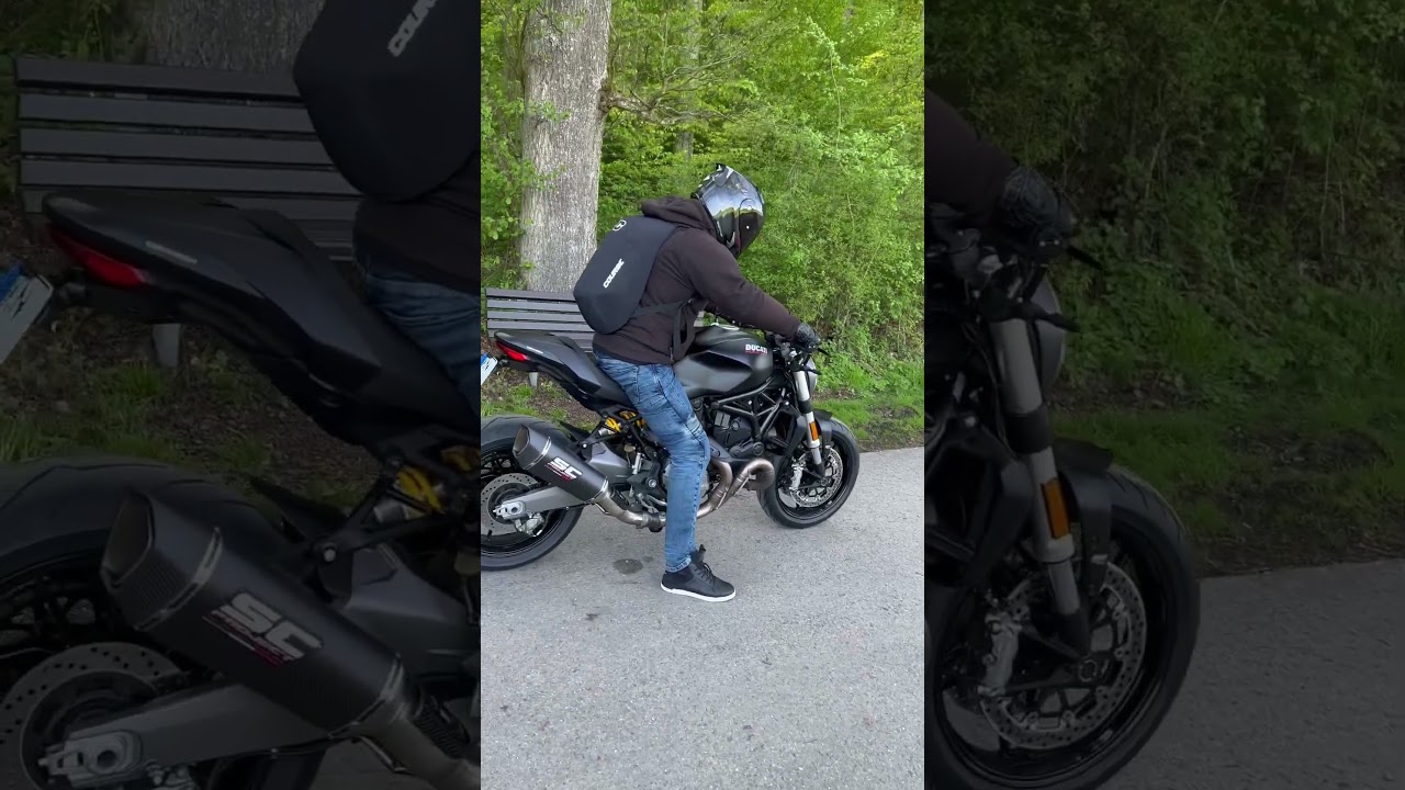 Ducati Monster 821 Black - SC Project Exhaust Sound #ducati  #ducatimonster821 #scproject