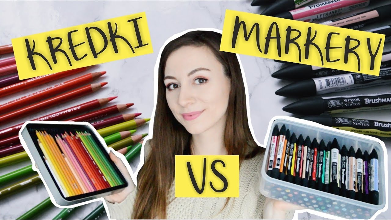 MARKERY VS KREDKI - PO POŁOWIE RYSUNKU