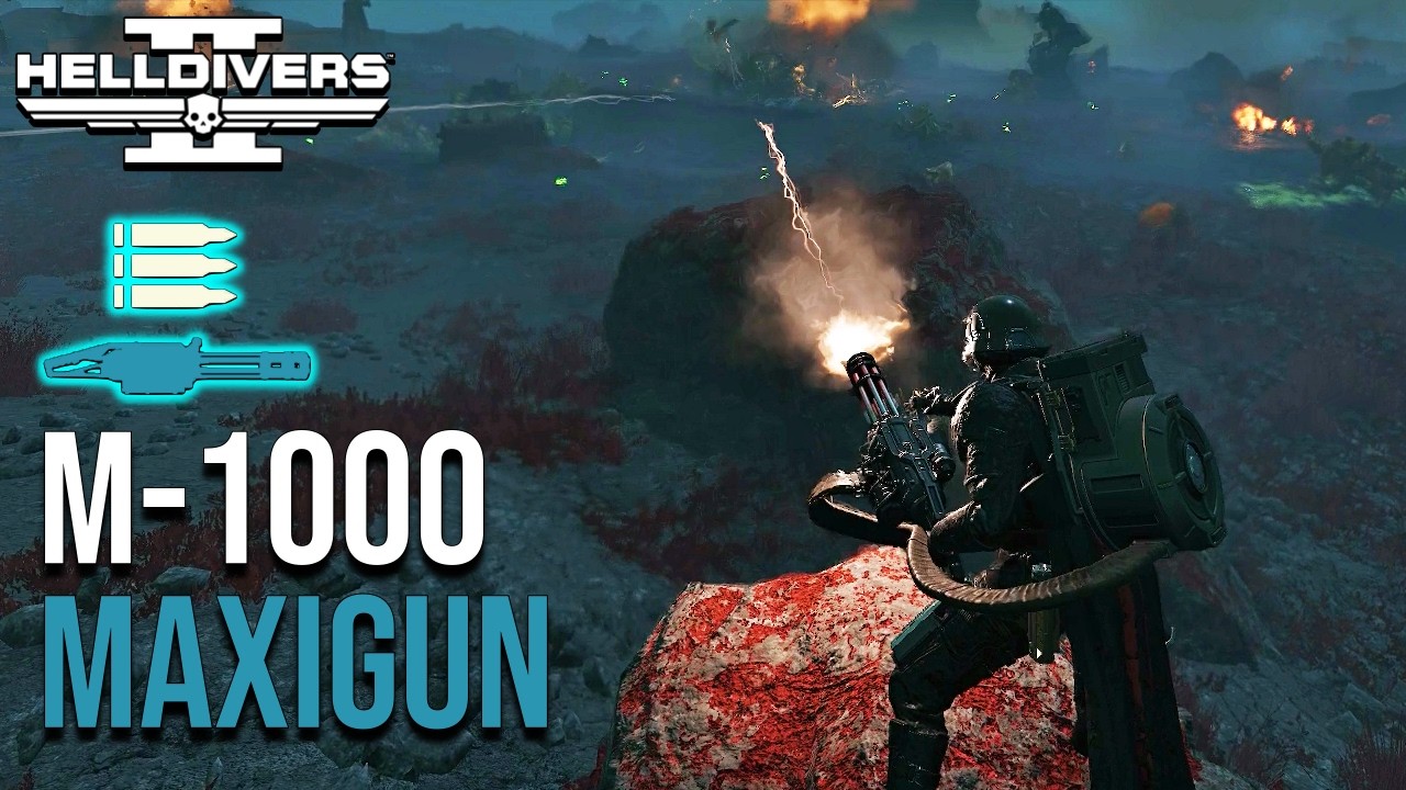 Helldivers 2 | M-1000 Maxigun (No commentary Gameplay, Hardest Difficulty)