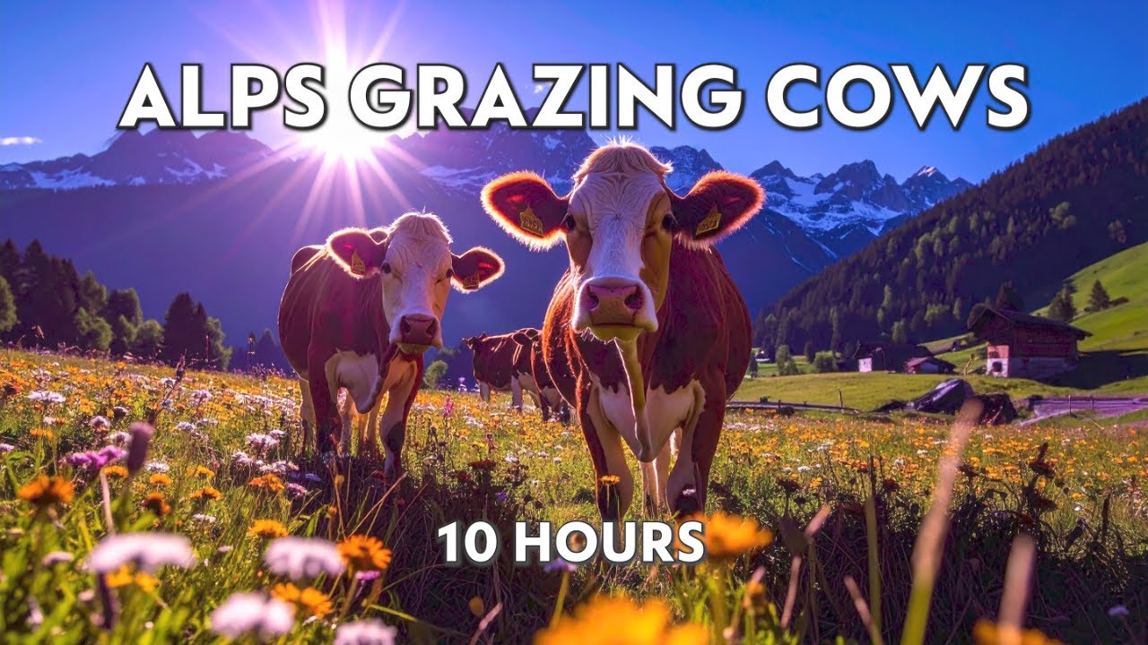 Cow Video 🐮 Cows Mooing & Grazing in the Austrian Alps