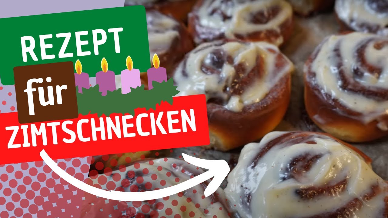 Zimtschnecken mit Frischkäseguss