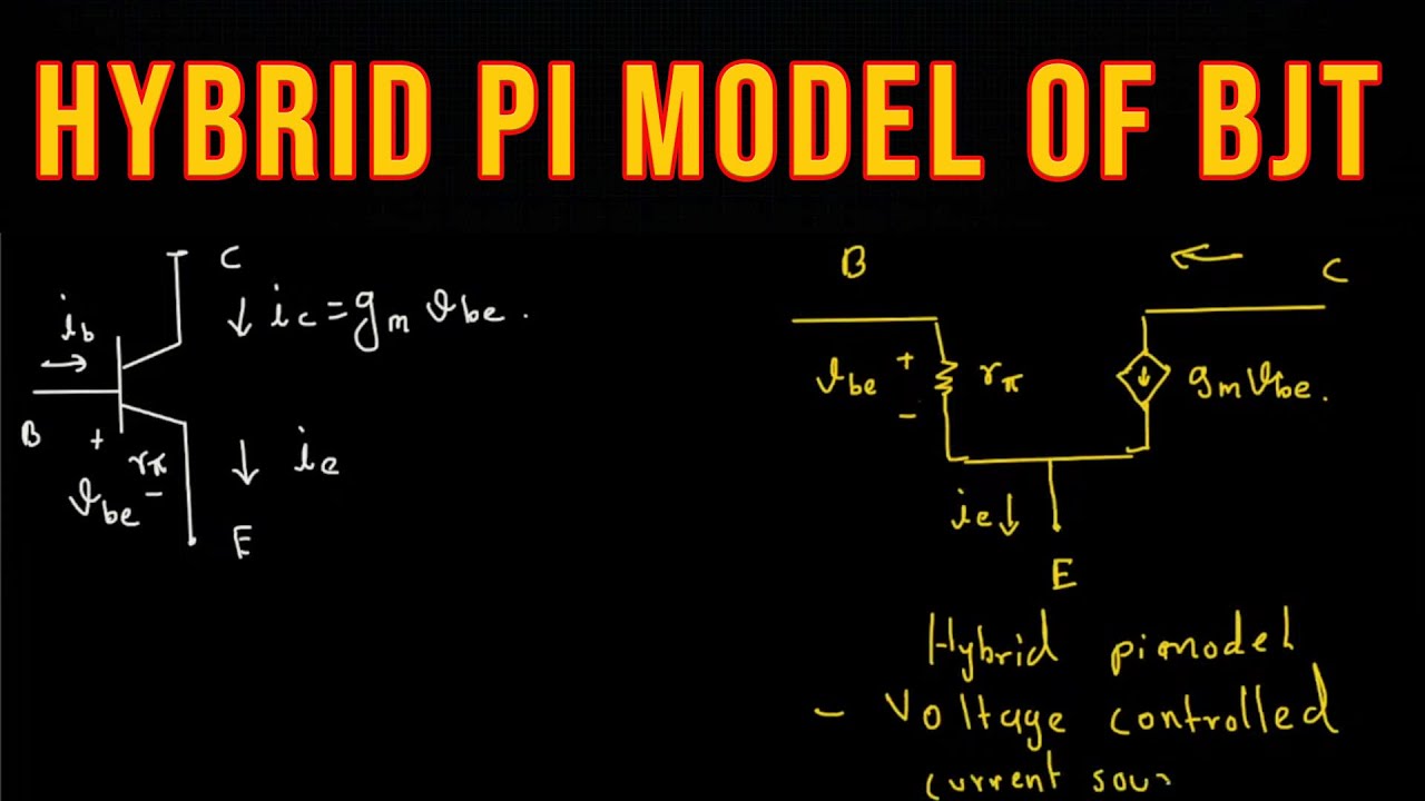 Hybrid pi model of BJT