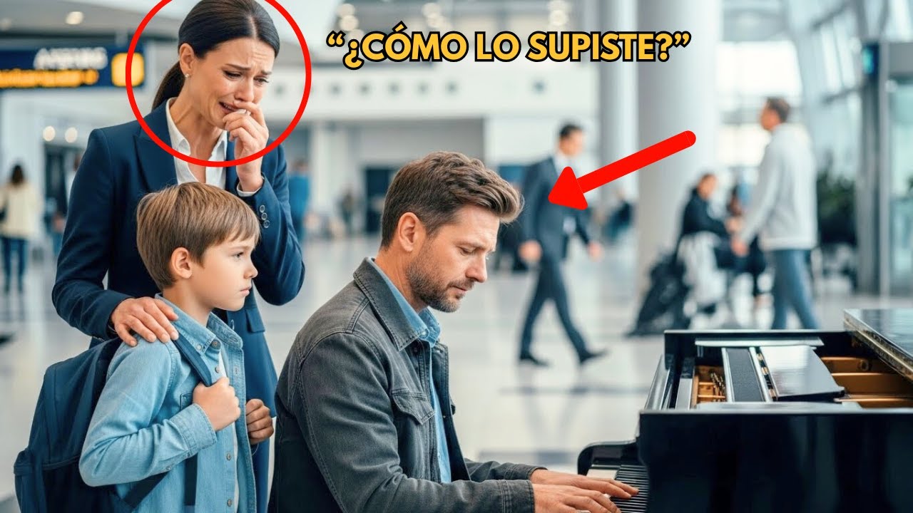 Padre carpintero toca piano en aeropuerto; la CEO se paraliza al recordar su amor de juventud.