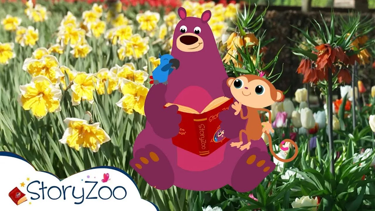 StoryZoo Abenteuer im Blumenpark 💐 | Kaiserskronen 🌻 & Narzissen 🌼 | Lehrvideos für Kinder