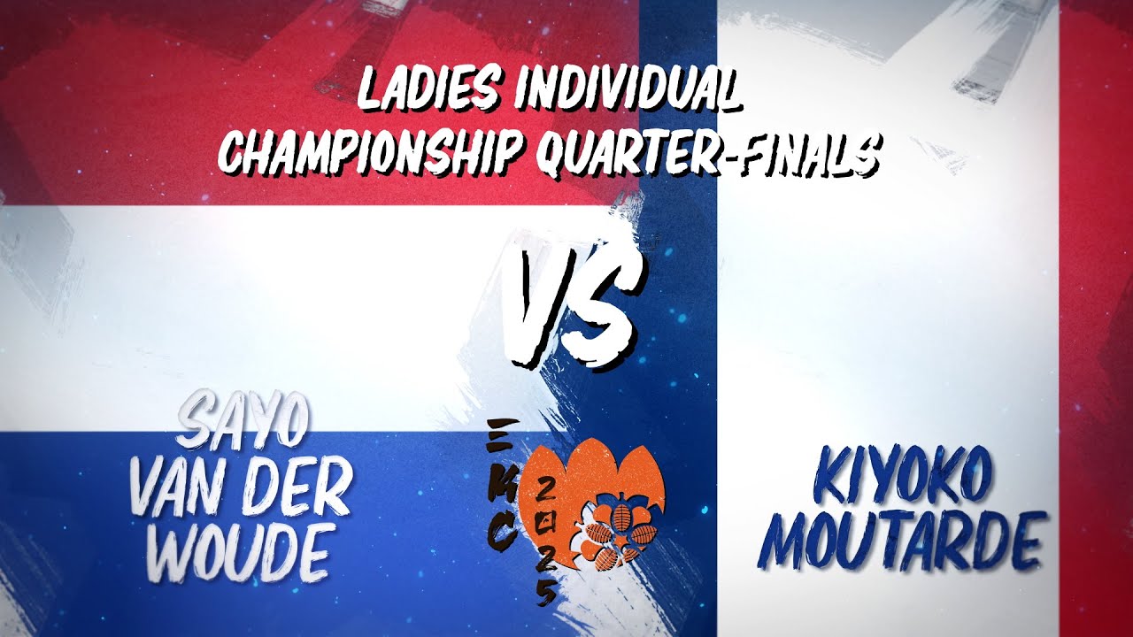 33rd European Kendo Championship (EKC 2025): Ladies Individual Quarter-finals Van Der Woude/Moutarde