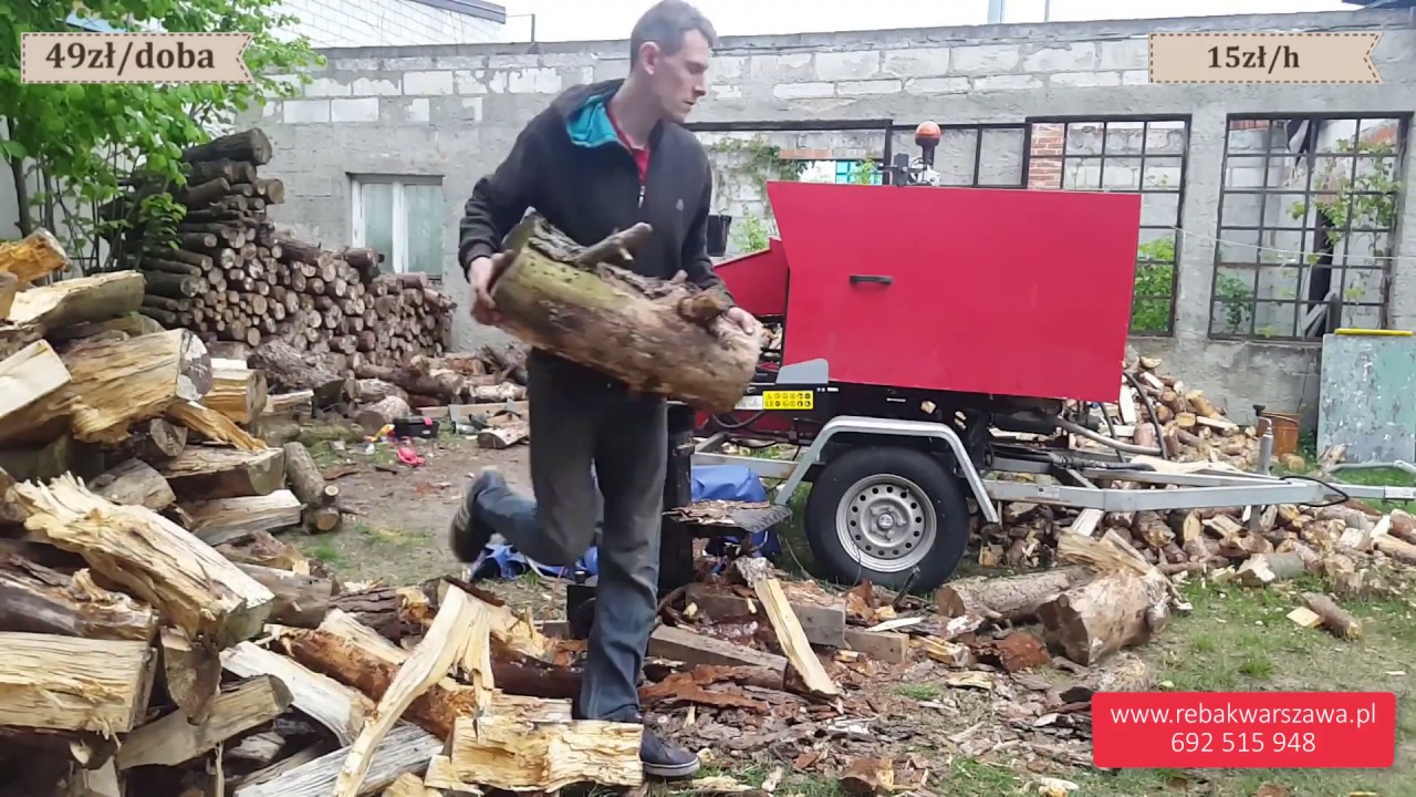 Akcja drewno idealny duet rębak walcowy R150 + łuparka