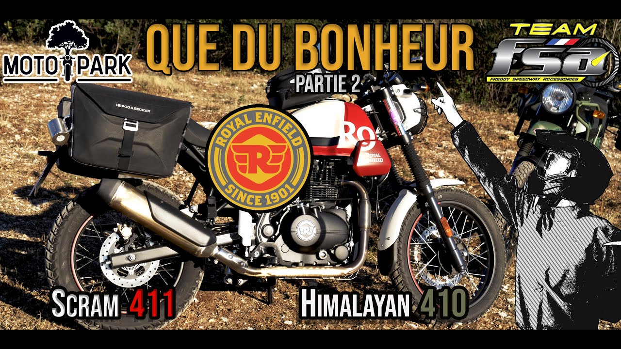 Royal Enfield Himalayan 410 & Scram 411 - Essai 2023 que du bonheur! PARTIE 2
