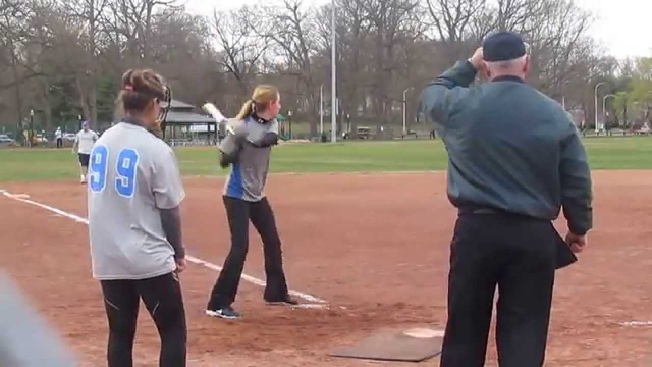 NBC Sports vs Indeed - Softball - Top 1st - Part 2 - Will Calnan Home Run - April 29, 2014