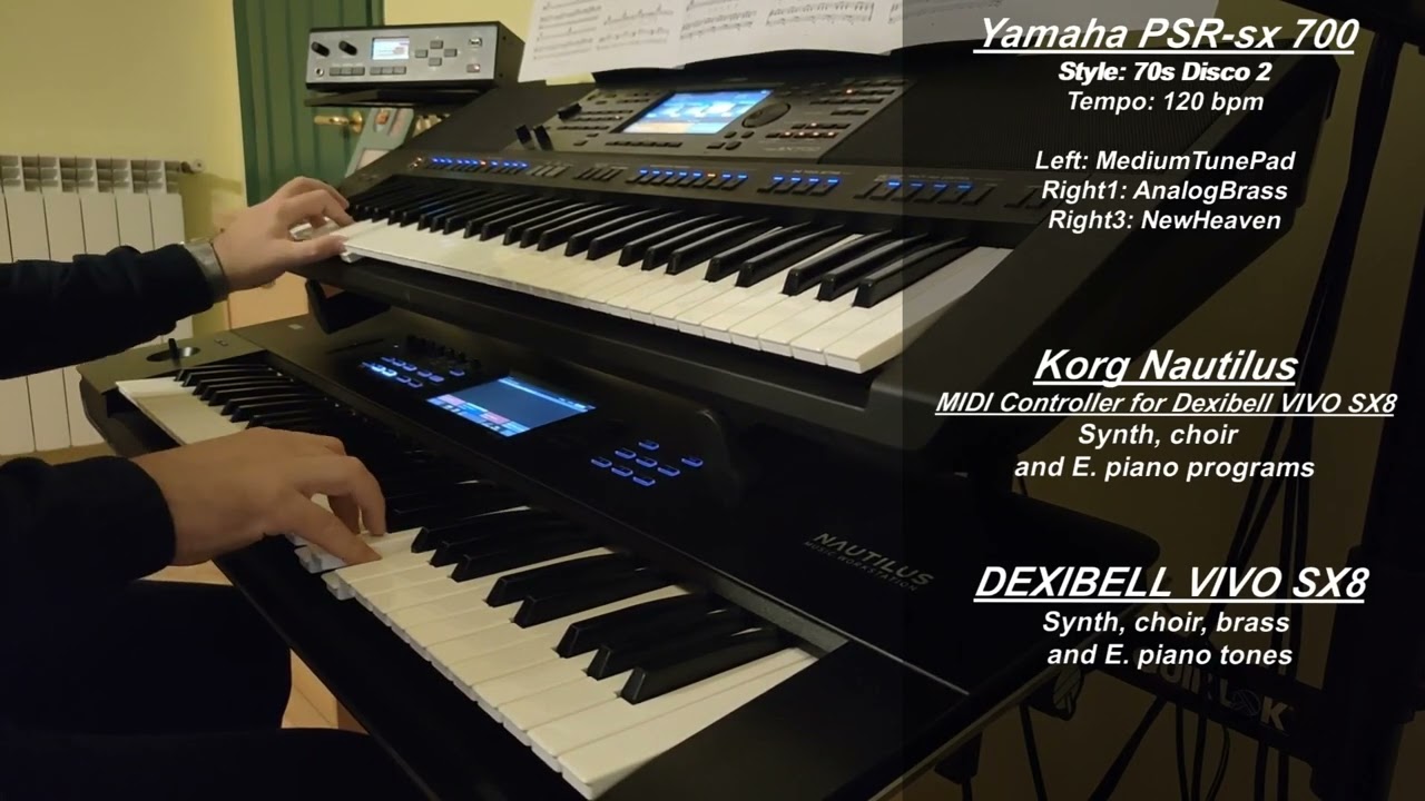 Super Trouper, ABBA - instrumental cover on Yamaha PSR-sx 700, Korg Nautilus, Dexibell VIVO SX8
