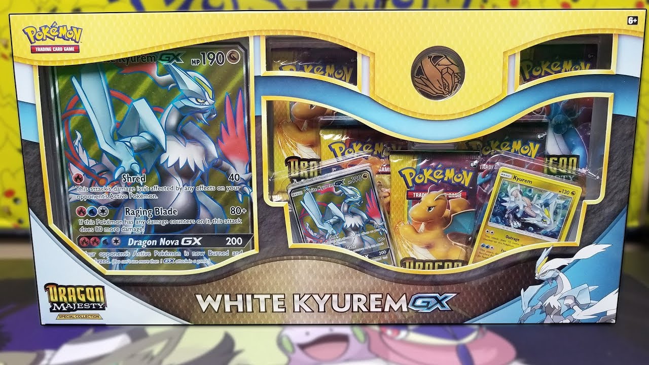 Pokemon Dragon Majesty White Kyurem GX Special Collection Box Opening