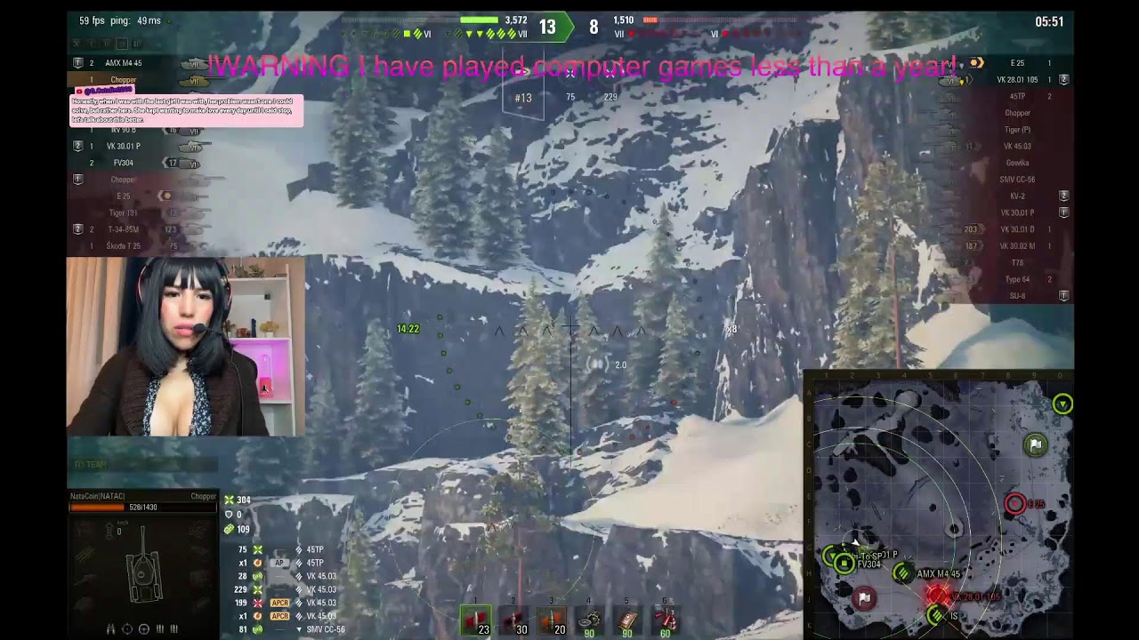 playing wot (TWITCH: https://www.twitch.tv/natacoin)
