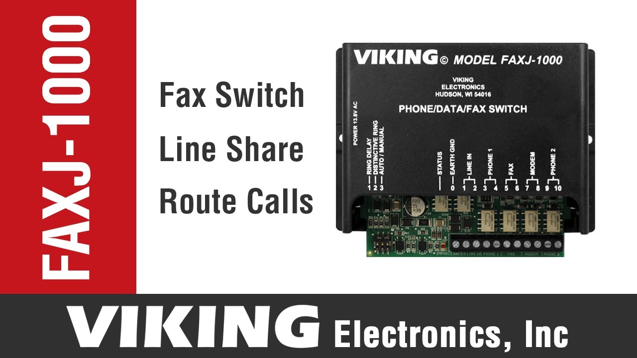 FAXJ-1000 | Fax Switch for line sharing and call routing