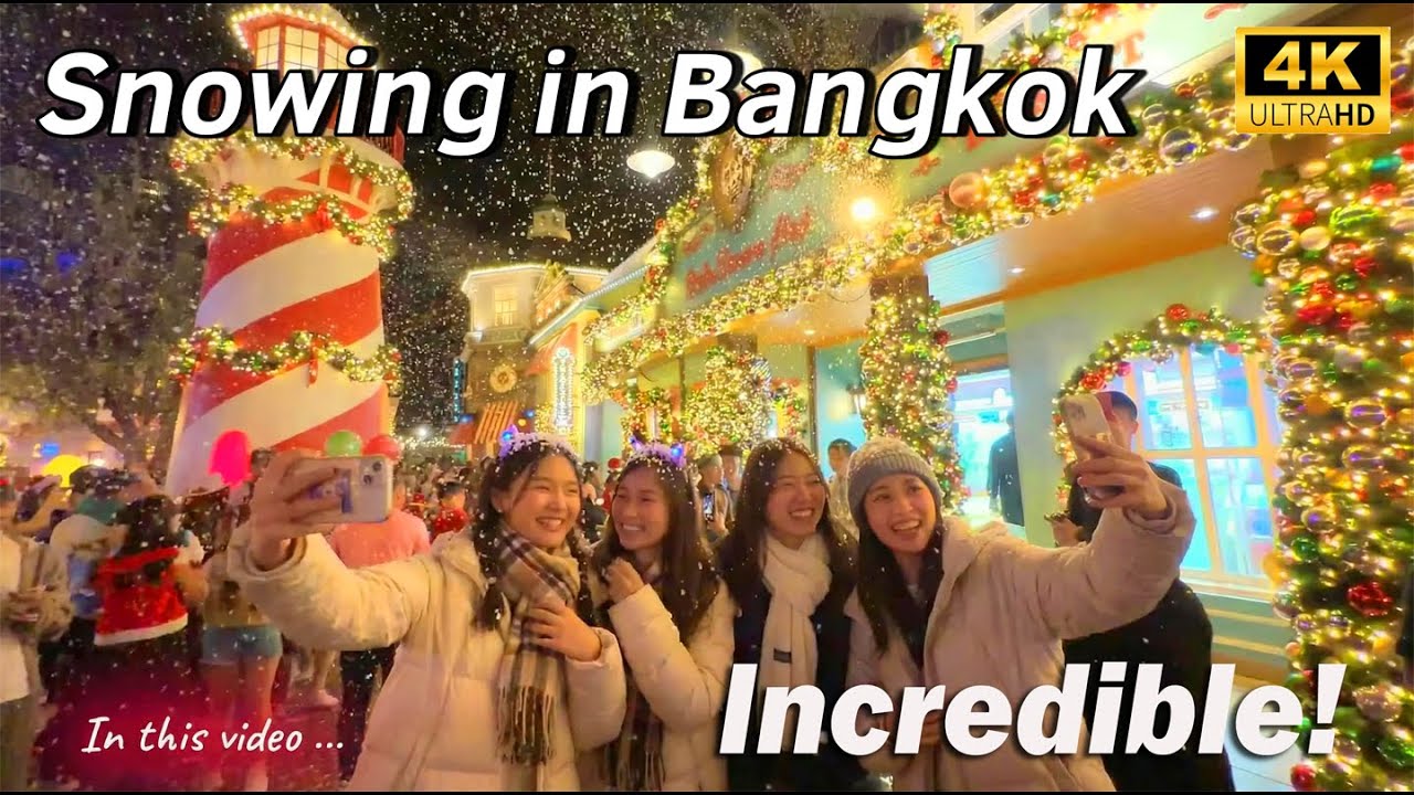 POV You’re in Bangkok but it’s snowing ❄️🎄