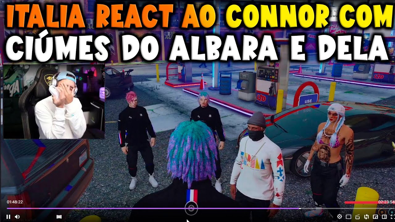 ITÁLIA REACT AO CONNOR FALANDO QUE VAI DEIXAR O ALBARA CARECA SE  GADAR ELA 😱🤣🔥