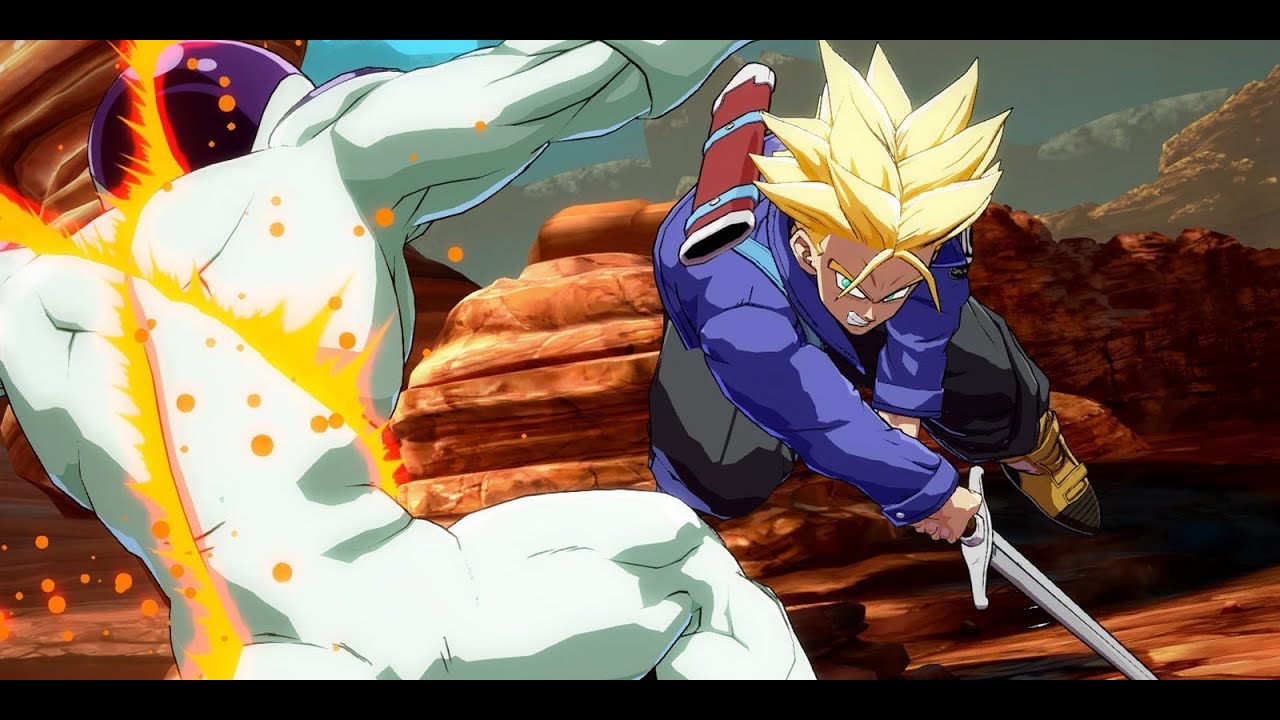 Dragon Ball Fighterz trunks vs frieza