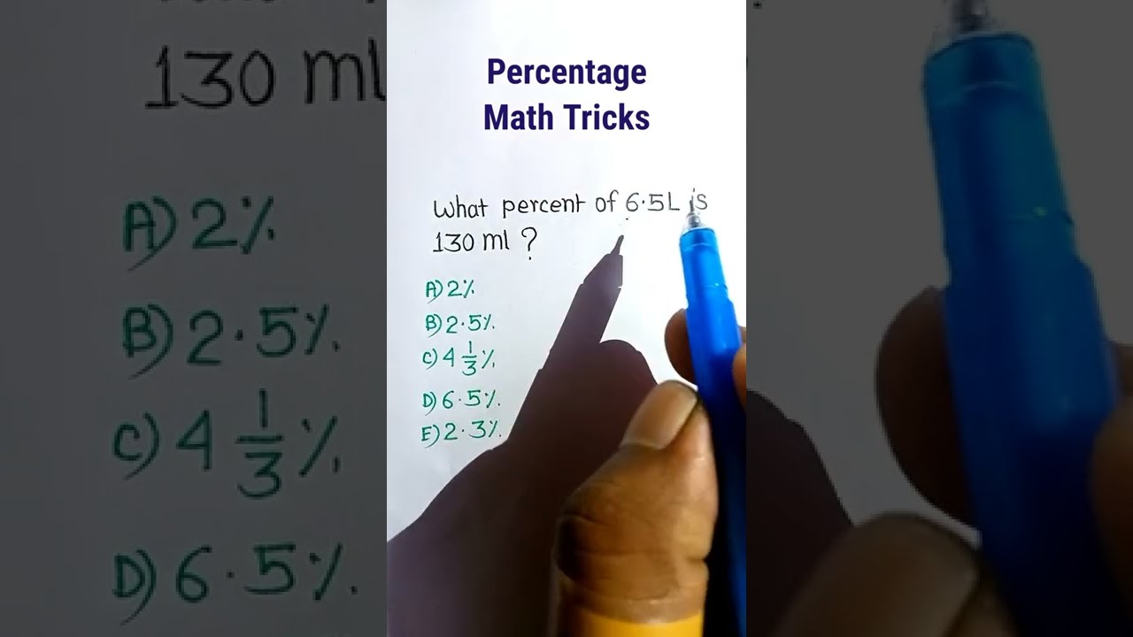 Percentage maths/ Percentage in Hindi/ RRB GROUP D MATHS Questions| #shorts