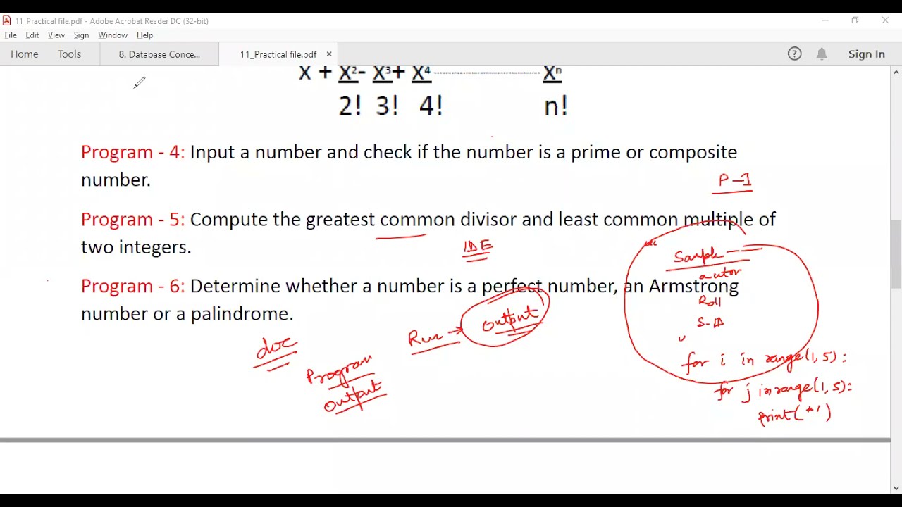 Class - 11th term-1 Practical programs | Class-11th CBSE Computer Science