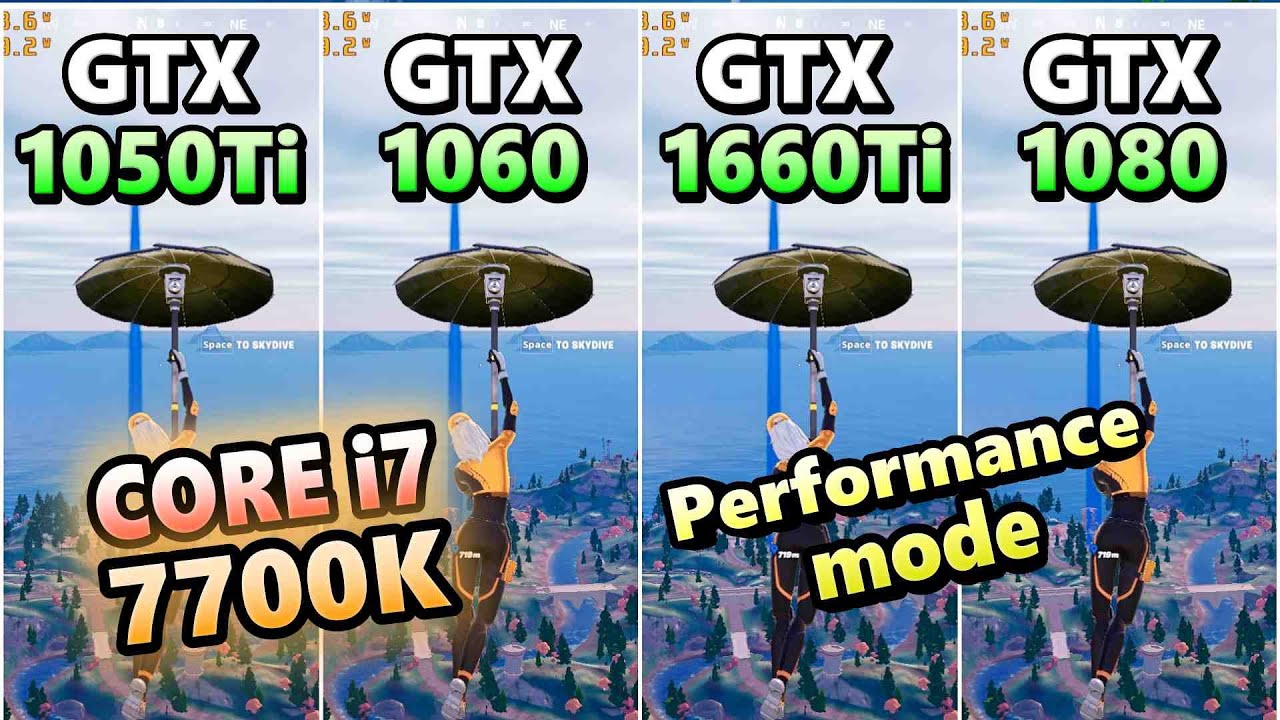 GTX 1050Ti 1060 1660Ti 1080×CORE i7 7700K/fortnite chapter5 Season4/performance/FPS/フォートナイト/2024