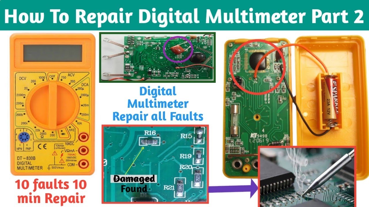 Digital Multimeter fault Types and Repair Solutions। Multimeter All Faults and Repairing Solutions.