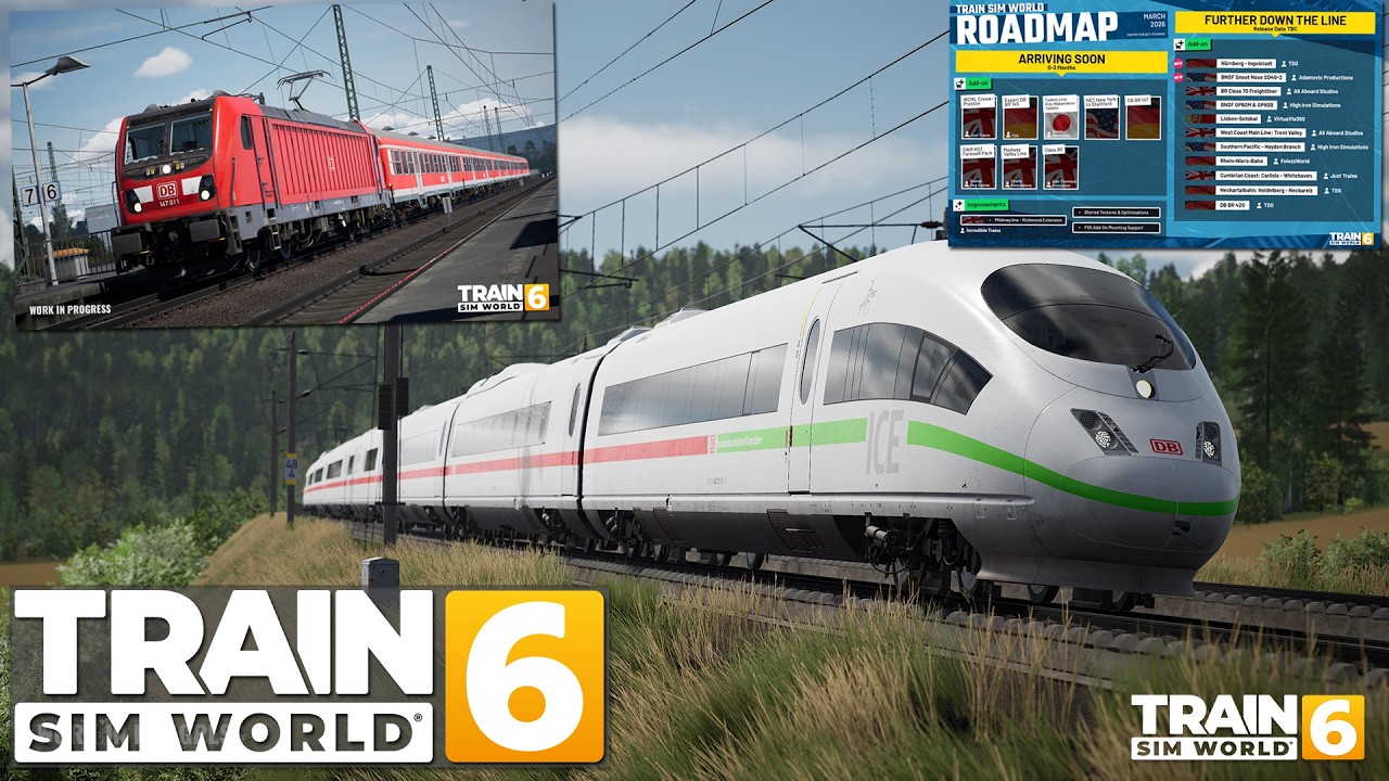 Neue TSG Strecke NÜRNBERG INGOLSTADT und UPDATES zur FRANKENBAHN und Rhein Niers Bahn TSW 6 Roadmap