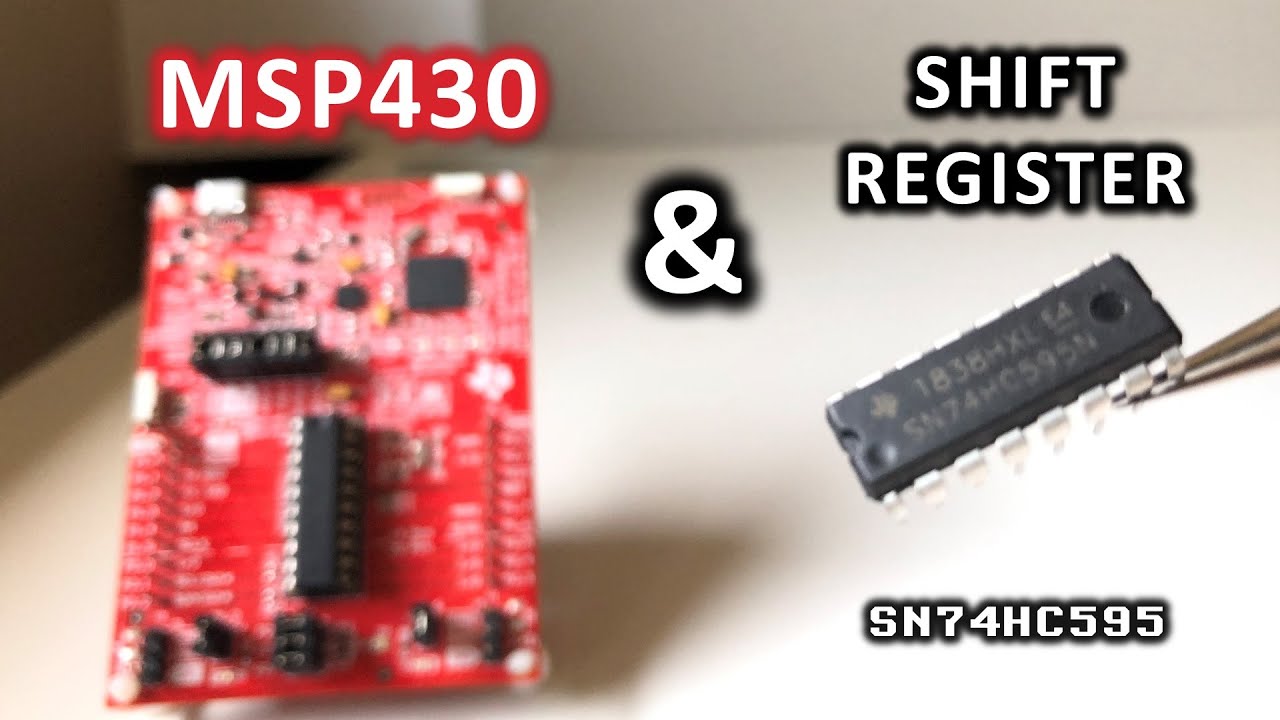 74HC595 Регистр смен и MSP430