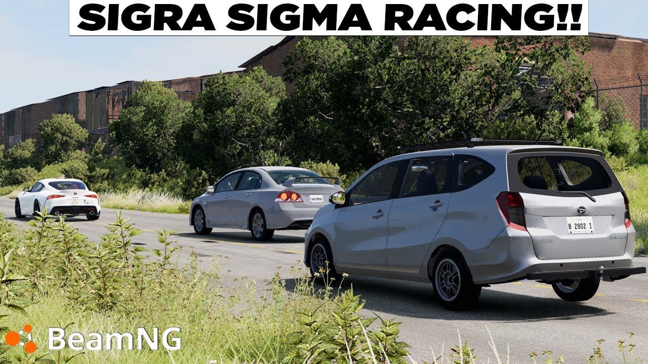 Mobil Sigra LCGC Ku Harus Melawan Civic & Supra 😠😠 BeamNG Drive Gameplay Indonesia