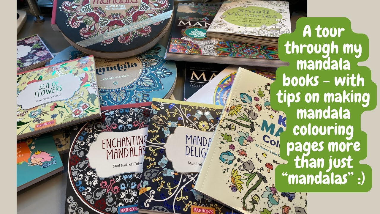 A tour through my mandala books and tips on how to 