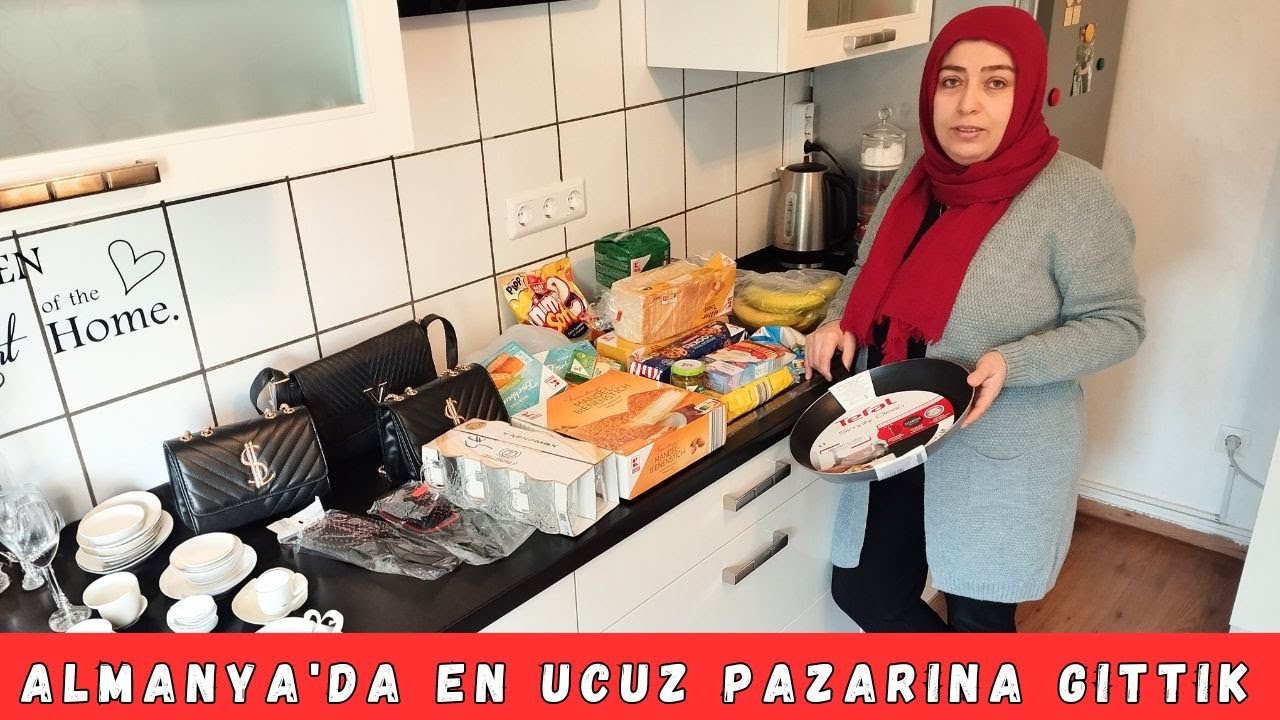Almanya'da En Ucuz Pazarına Gittik ❌ Torba Torba Eşyalar Aldık